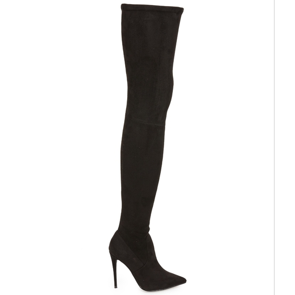 Steve Madden Dominique Black | Over-the-Knee Boots - Picture 2 of 8